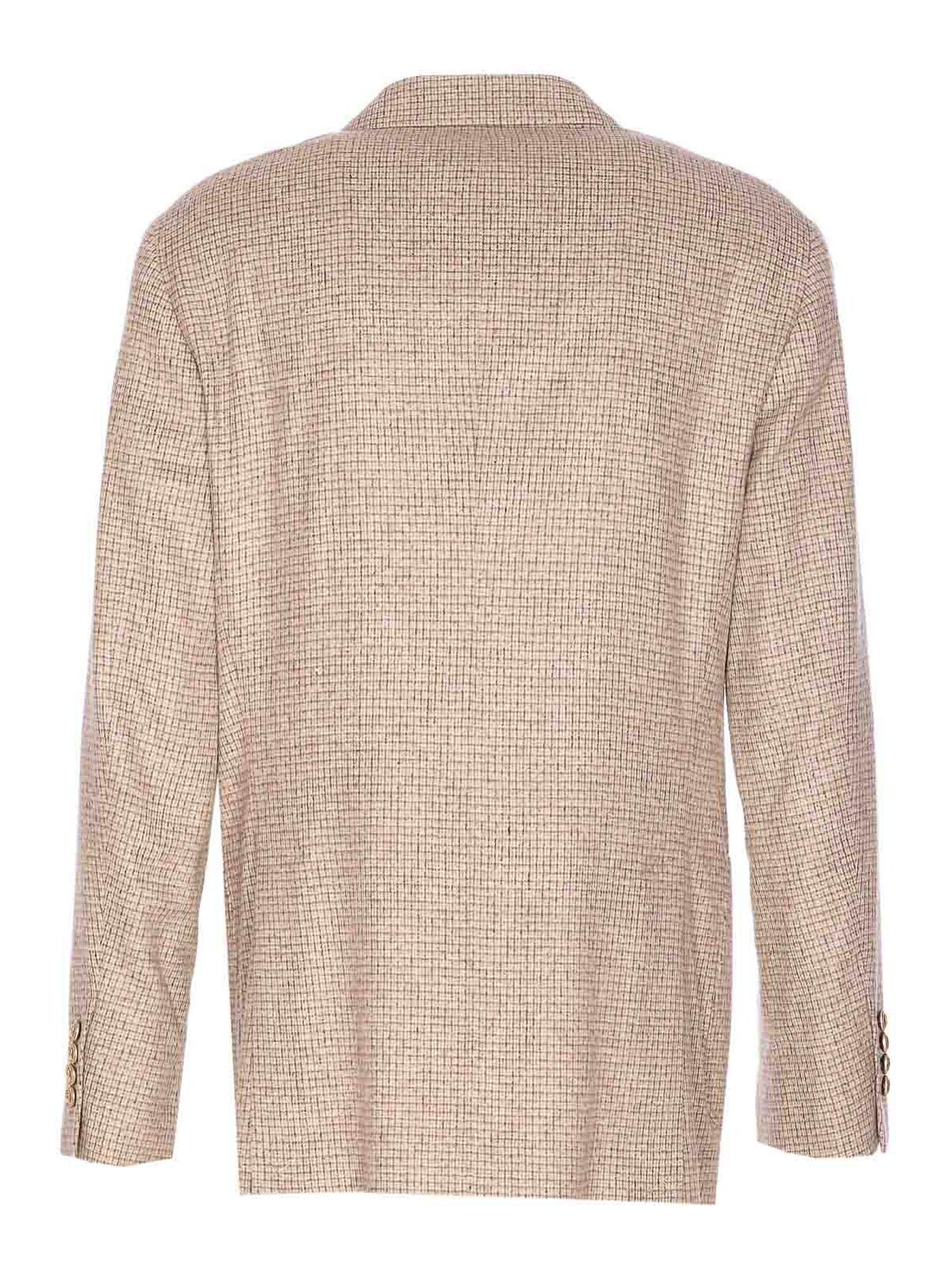 Brunello Cucinelli Double-breasted Blazer In Neutral