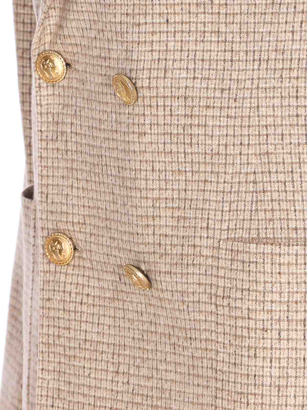 Brunello Cucinelli Double-breasted Blazer In Neutral
