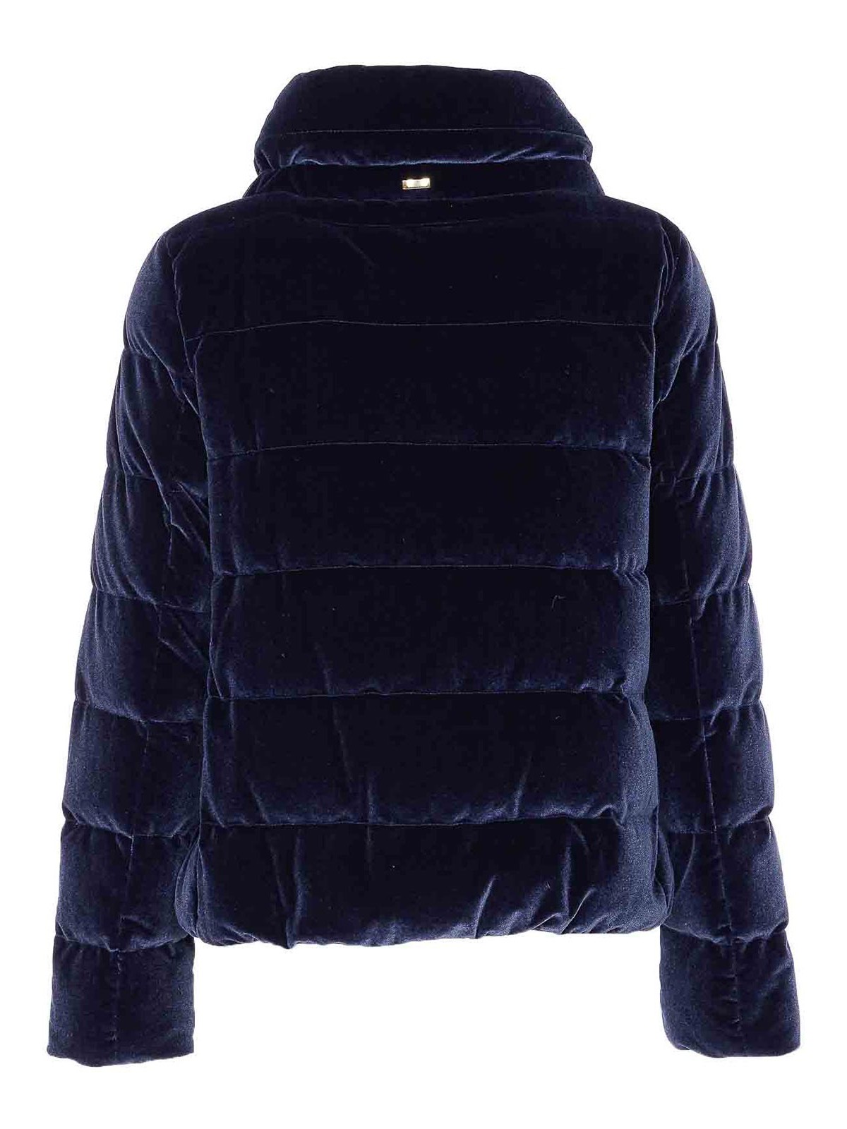 Herno Jacket In Smooth Velvet In Blue