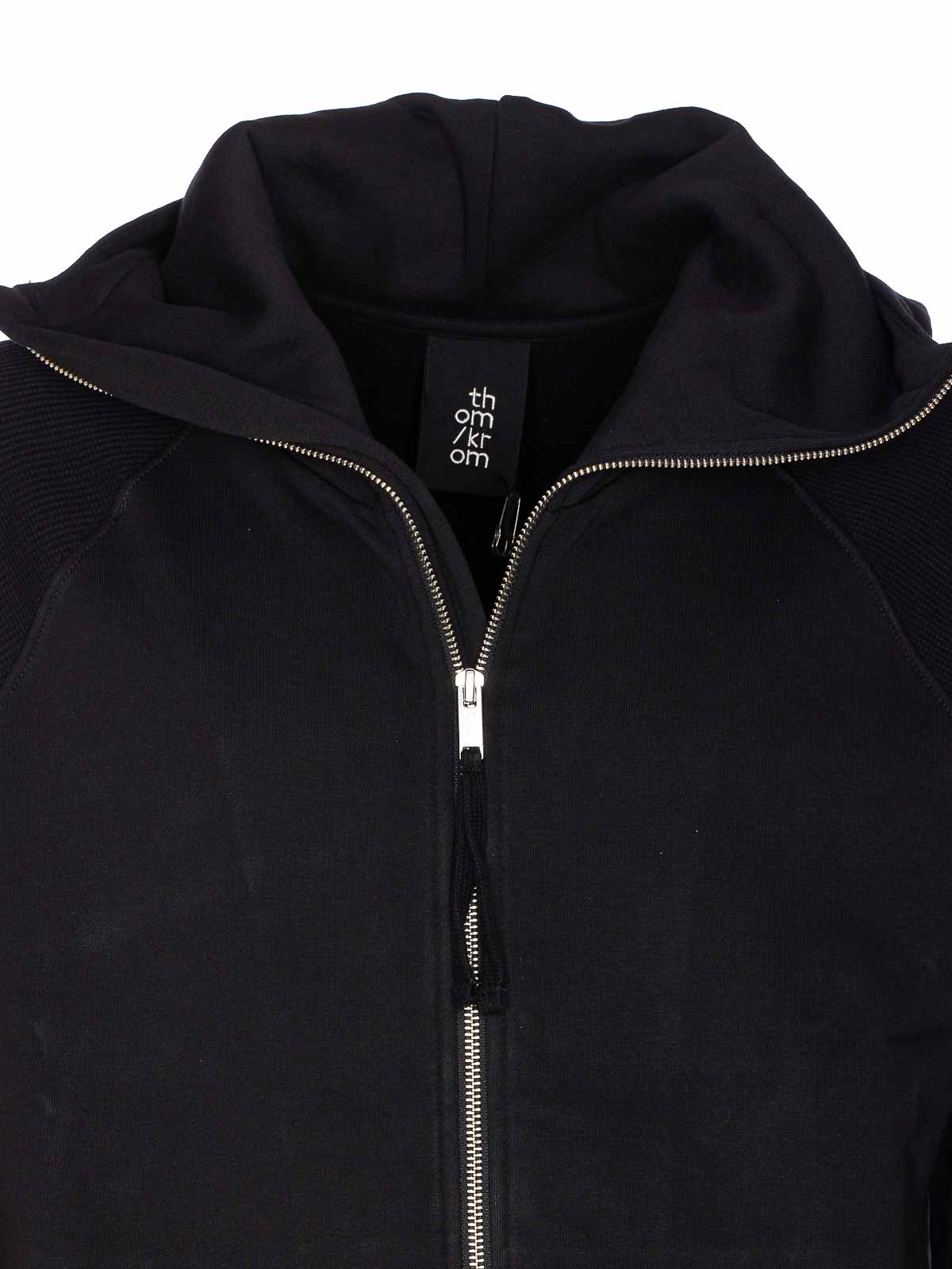 Thom Krom Black Jacket With Zip Closure In Black