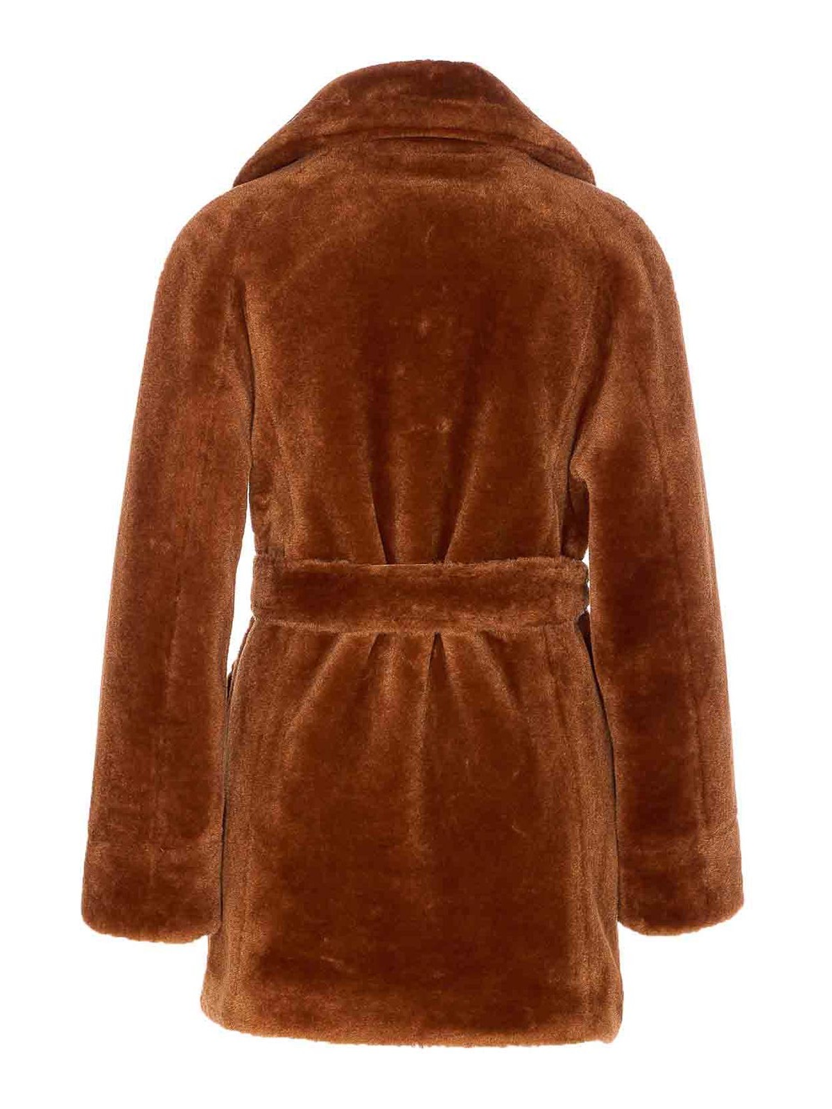 Urbancode Belted Reversible Coat In Brown