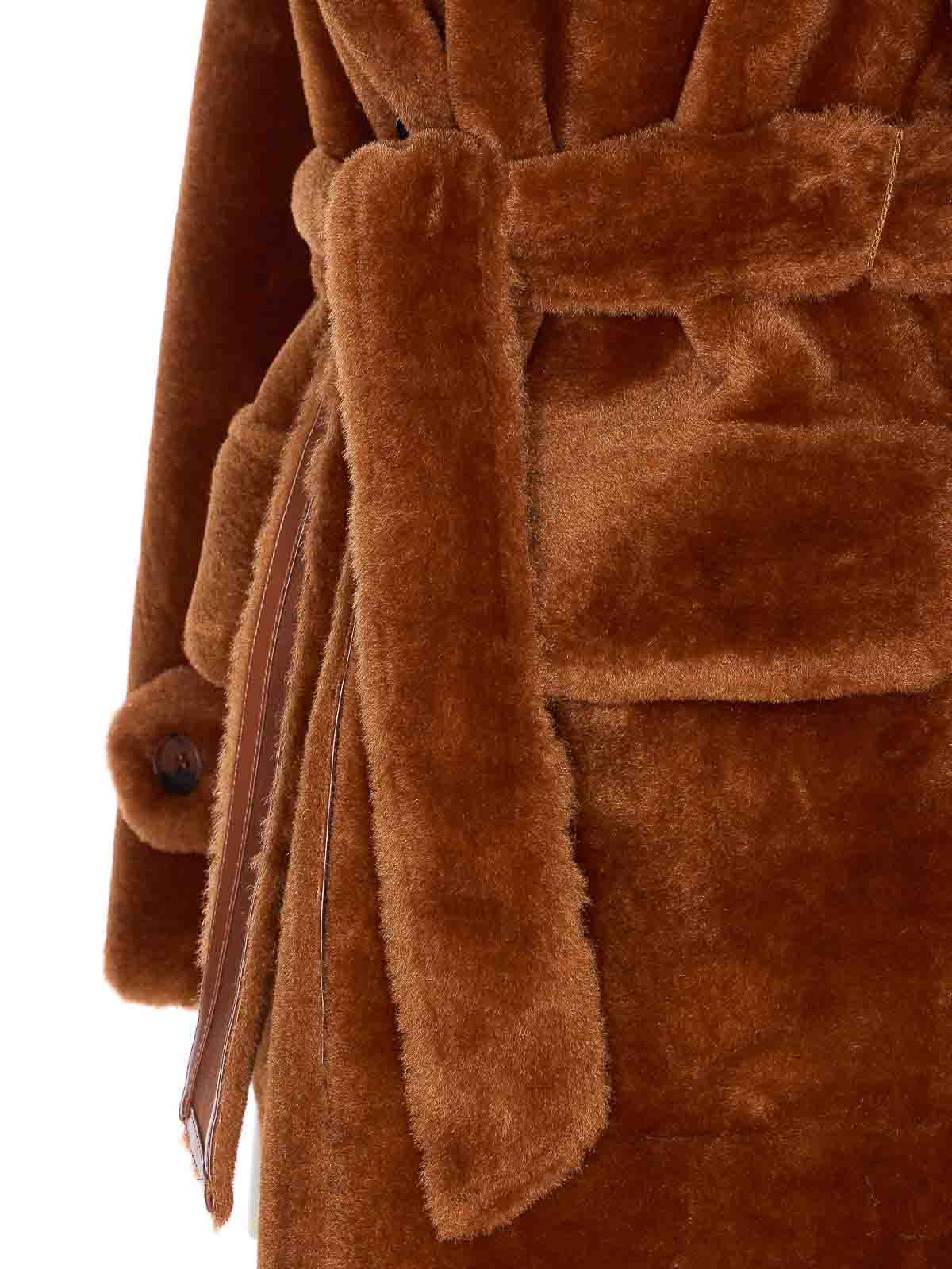 Urbancode Belted Reversible Coat In Brown