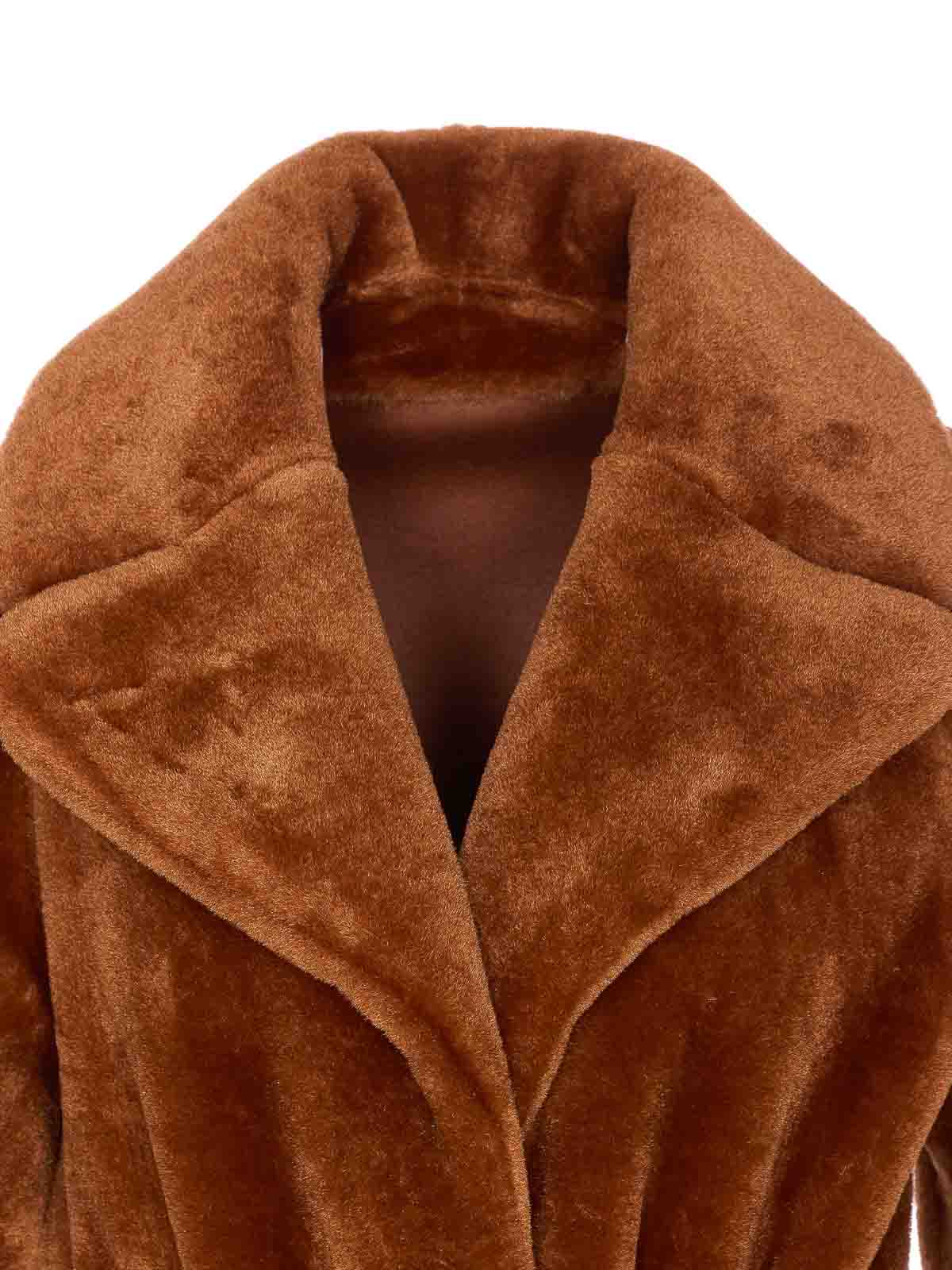 Urbancode Belted Reversible Coat In Brown