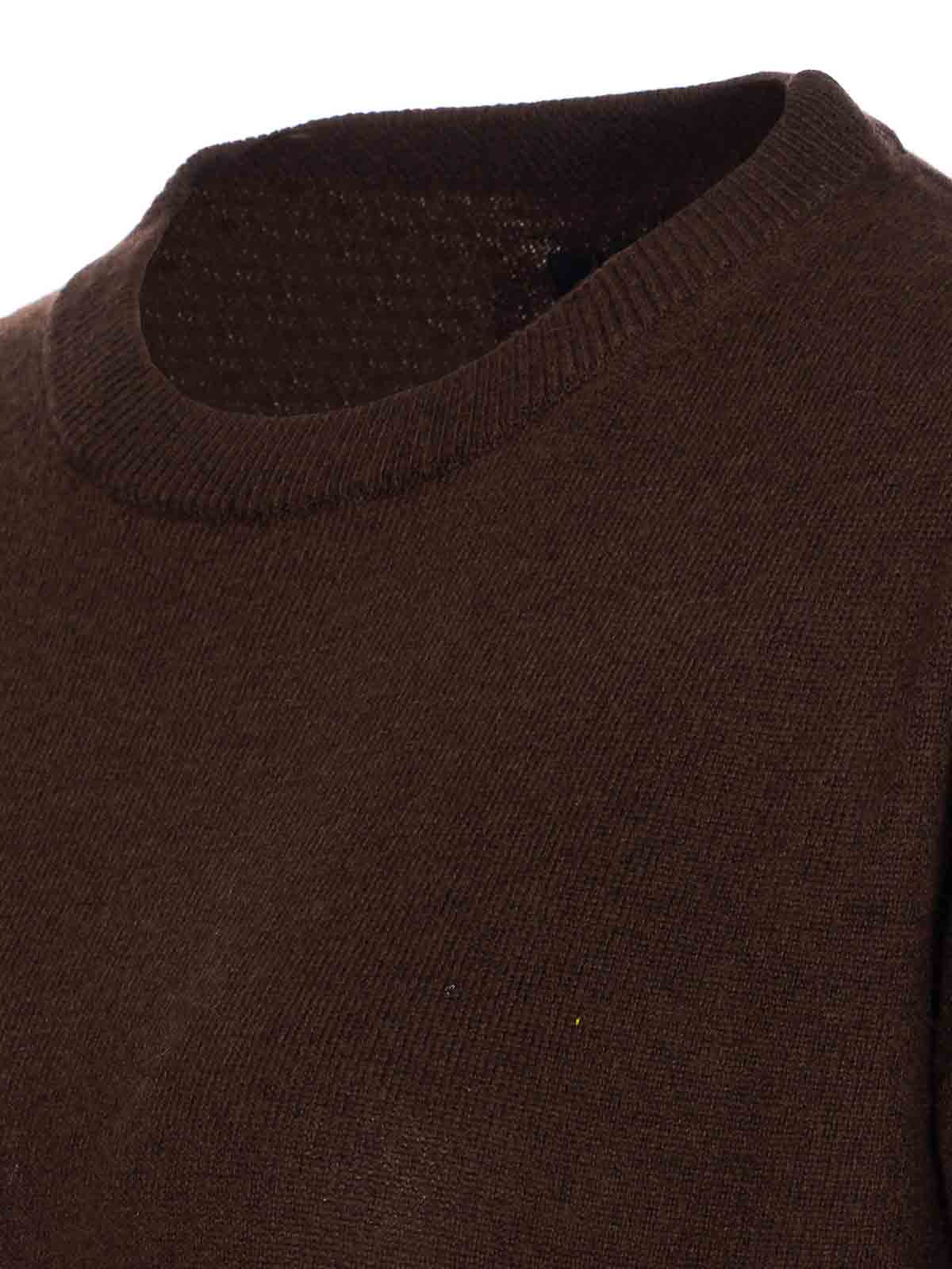 Zadig & Voltaire Brown Cici Ws Patch Heart Sweater In Brown
