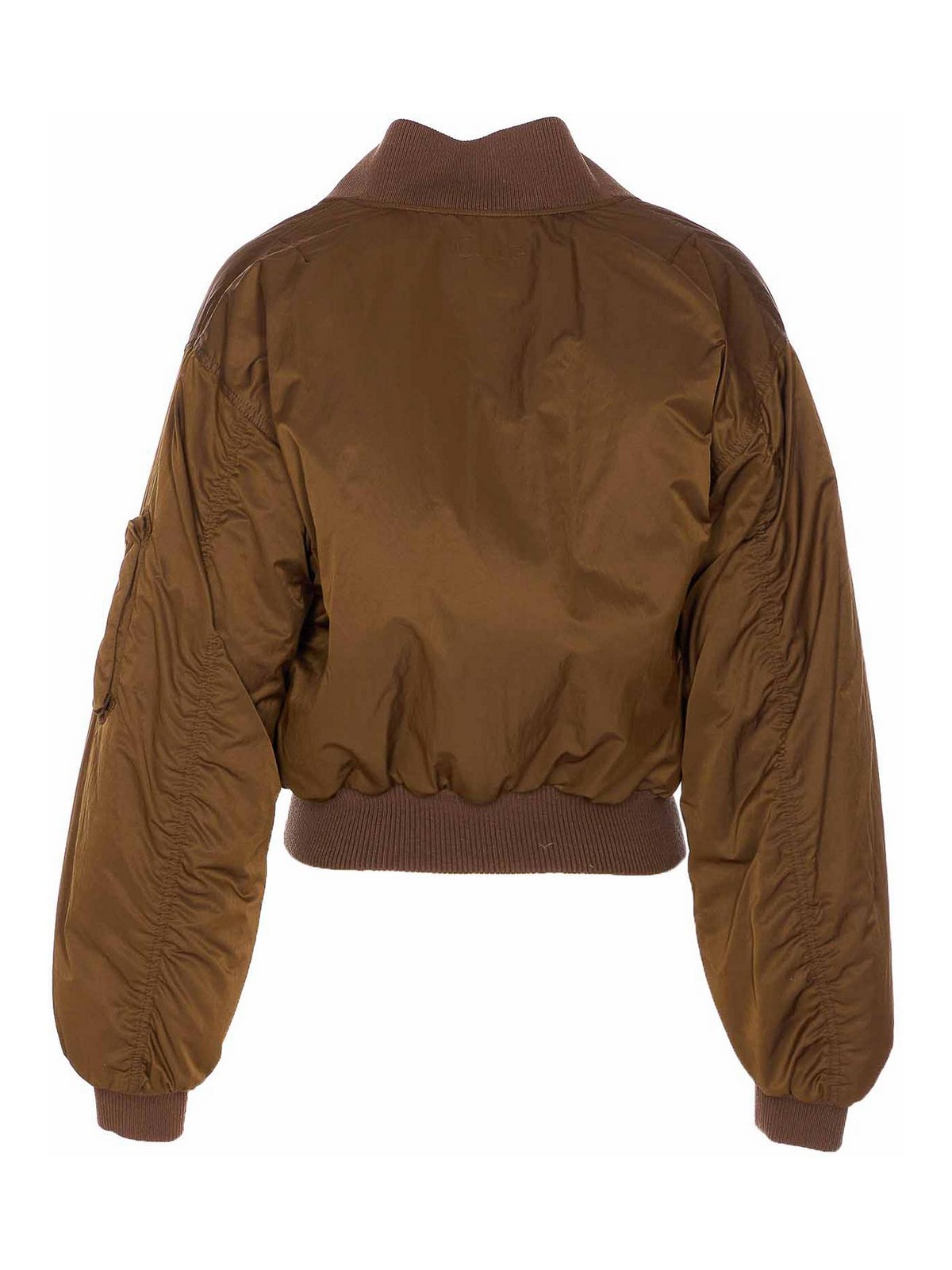 Chloé Brown Polyester Blend Bomber Jacket In Brown