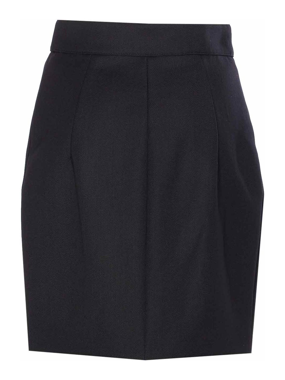 Elisabetta Franchi High Waist Wrap Mini Skirt Wallet In Black