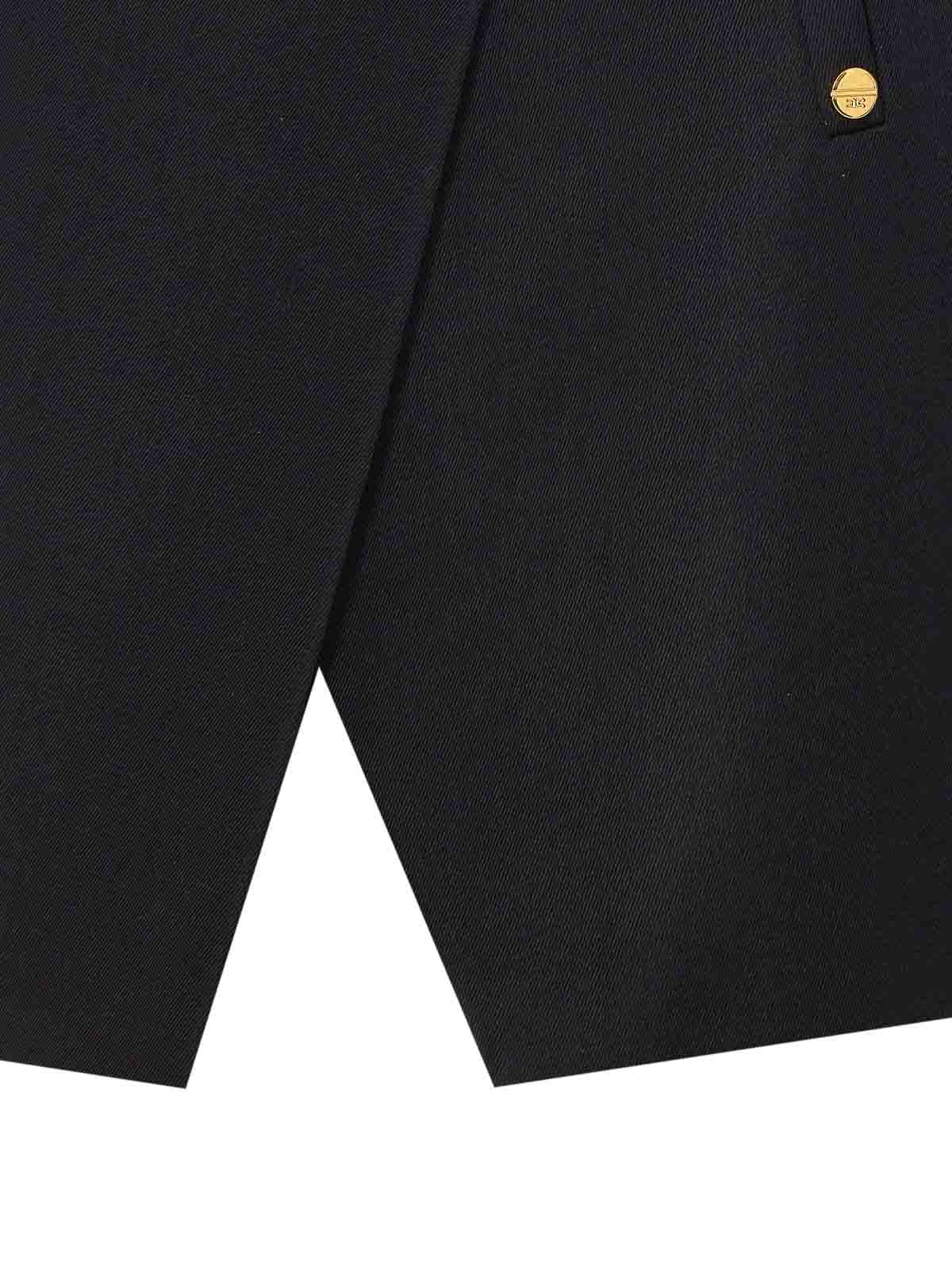 Elisabetta Franchi High Waist Wrap Mini Skirt Wallet In Black