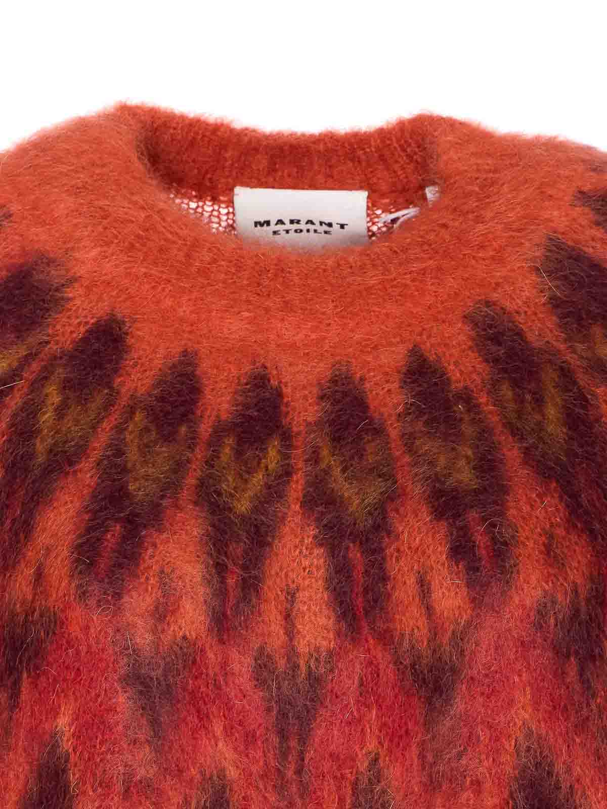 Isabel Marant Étoile Etoile Burgundy Natania Sweater In Multi