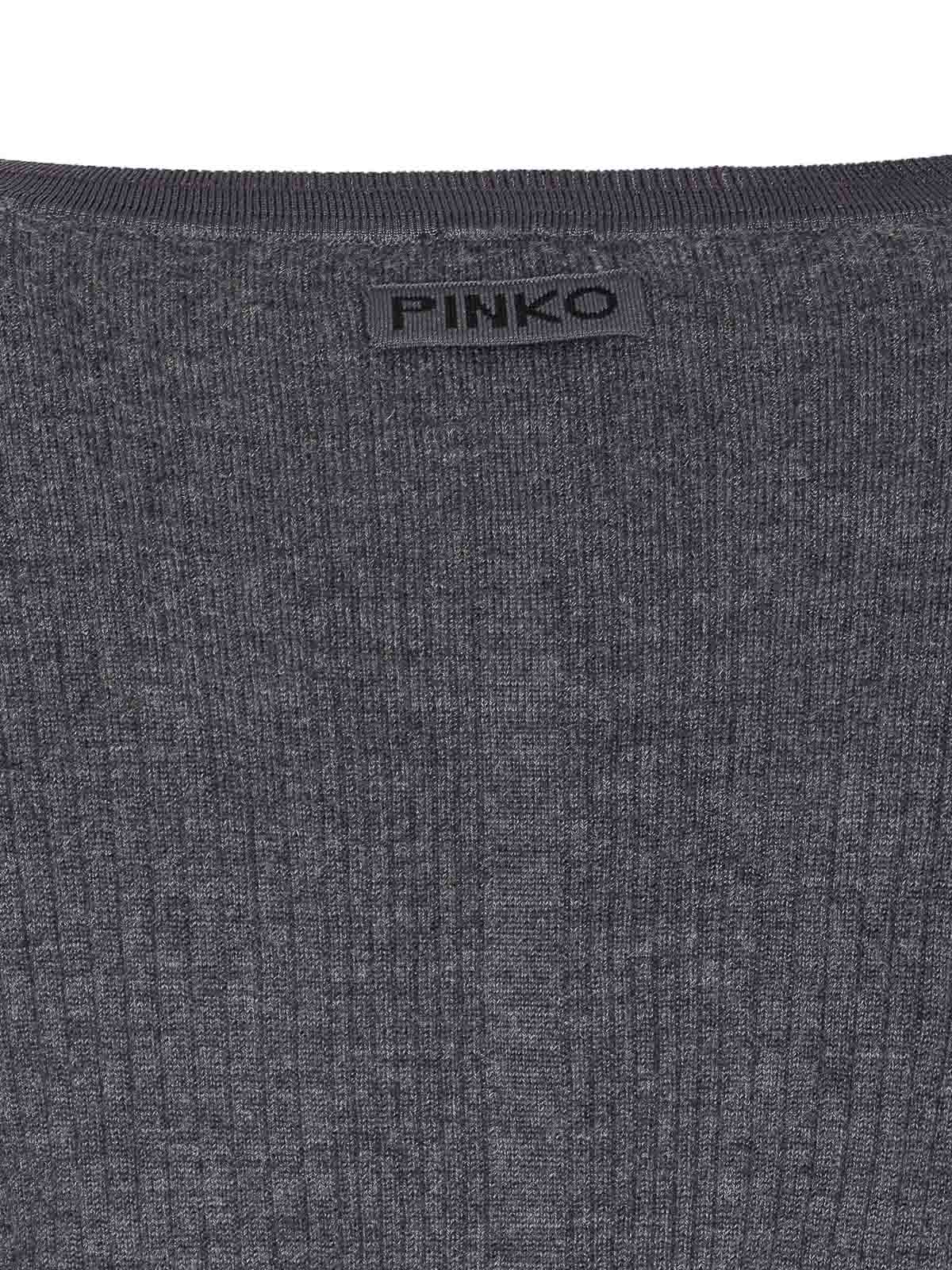 Pinko Grey Santorini Cardigan In Gray