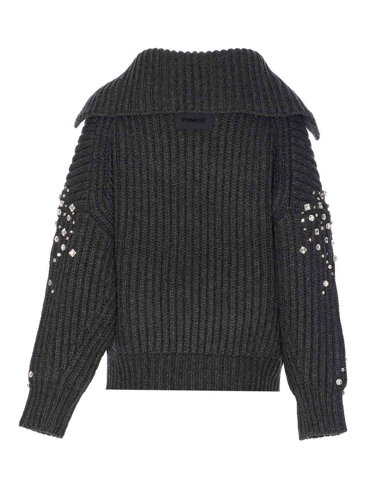Pinko New Gavi Wool-blend Cardigan In Gray