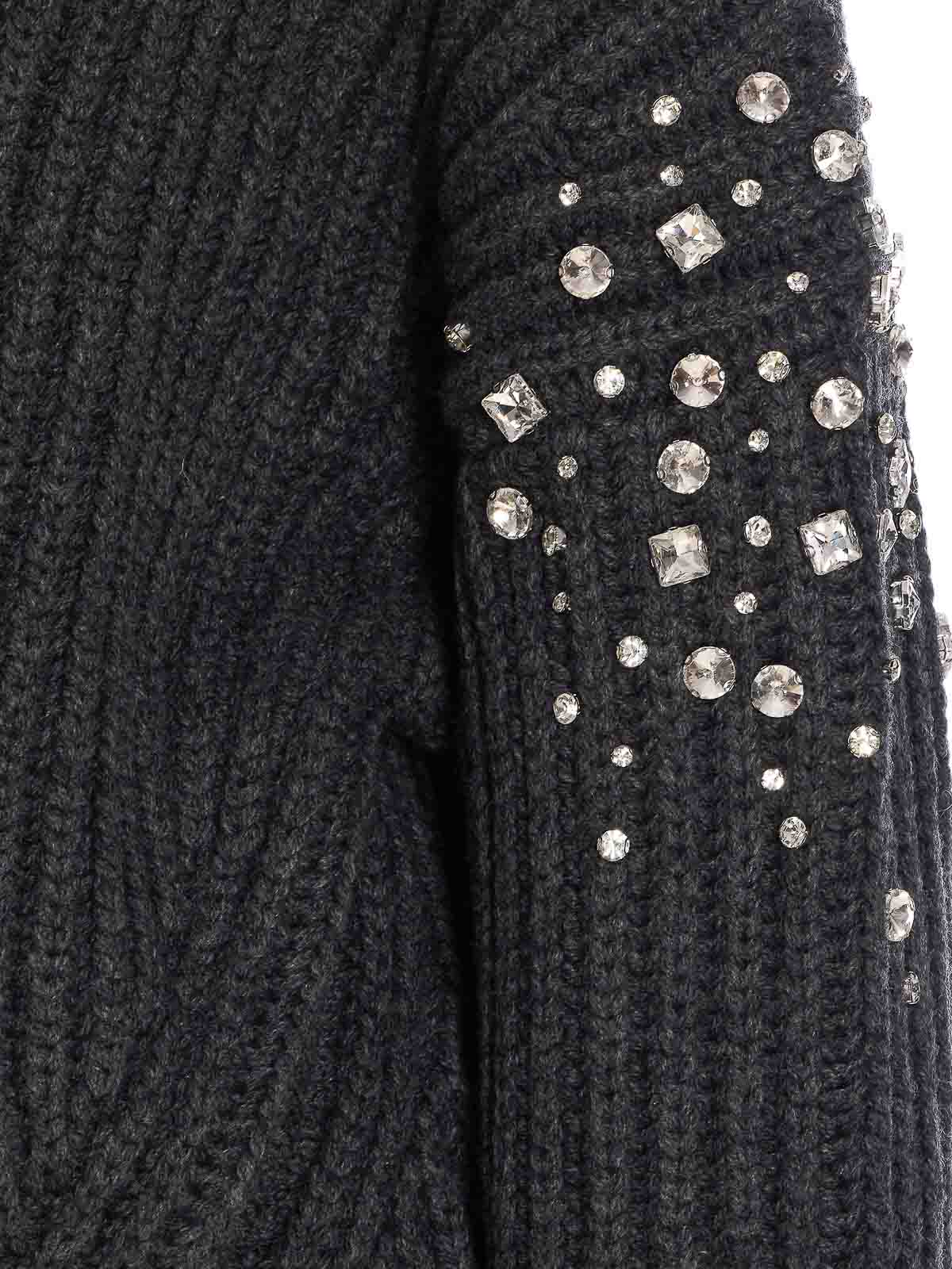 Pinko New Gavi Wool-blend Cardigan In Gray
