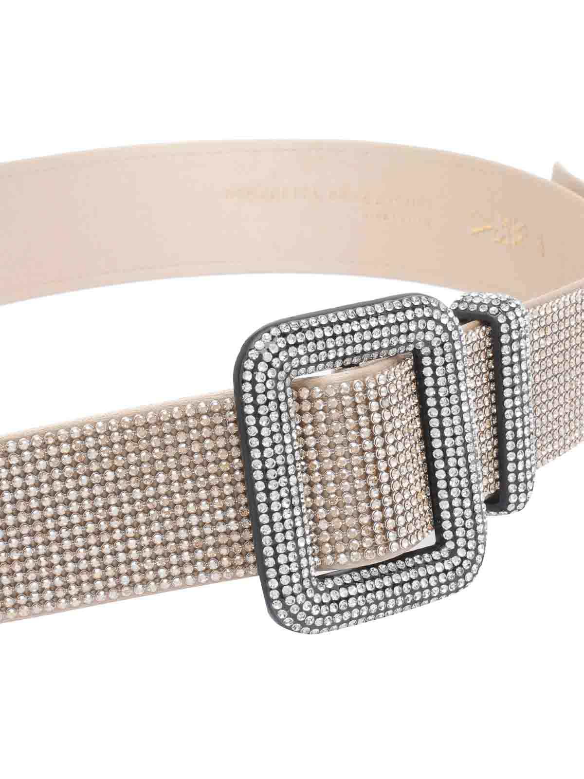 Benedetta Bruzziches Gold Venus La Petite Belt In Pink