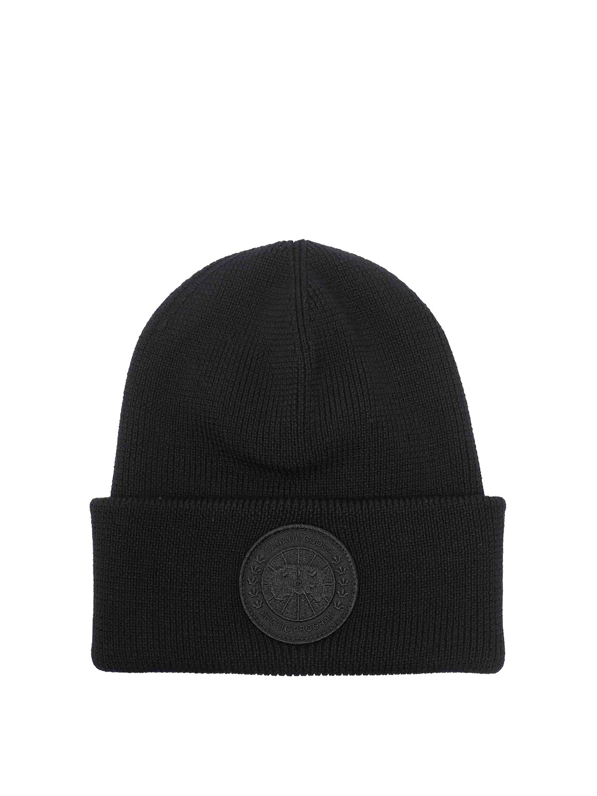 Canada Goose Cuffia Arctic In Lana Nera Uomo In Black