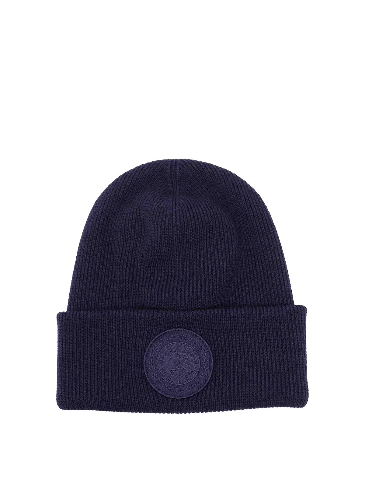Canada Goose Arctic Folded Cuff Ribbed Texture Hat In Purple