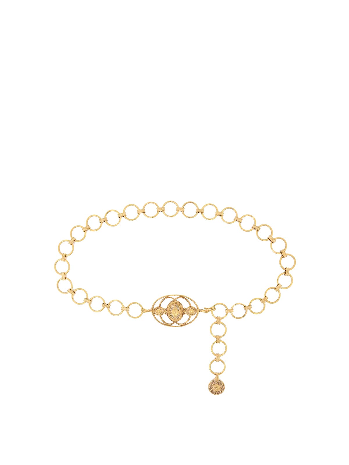 Chloé Amulet Round-links Belt In Gold