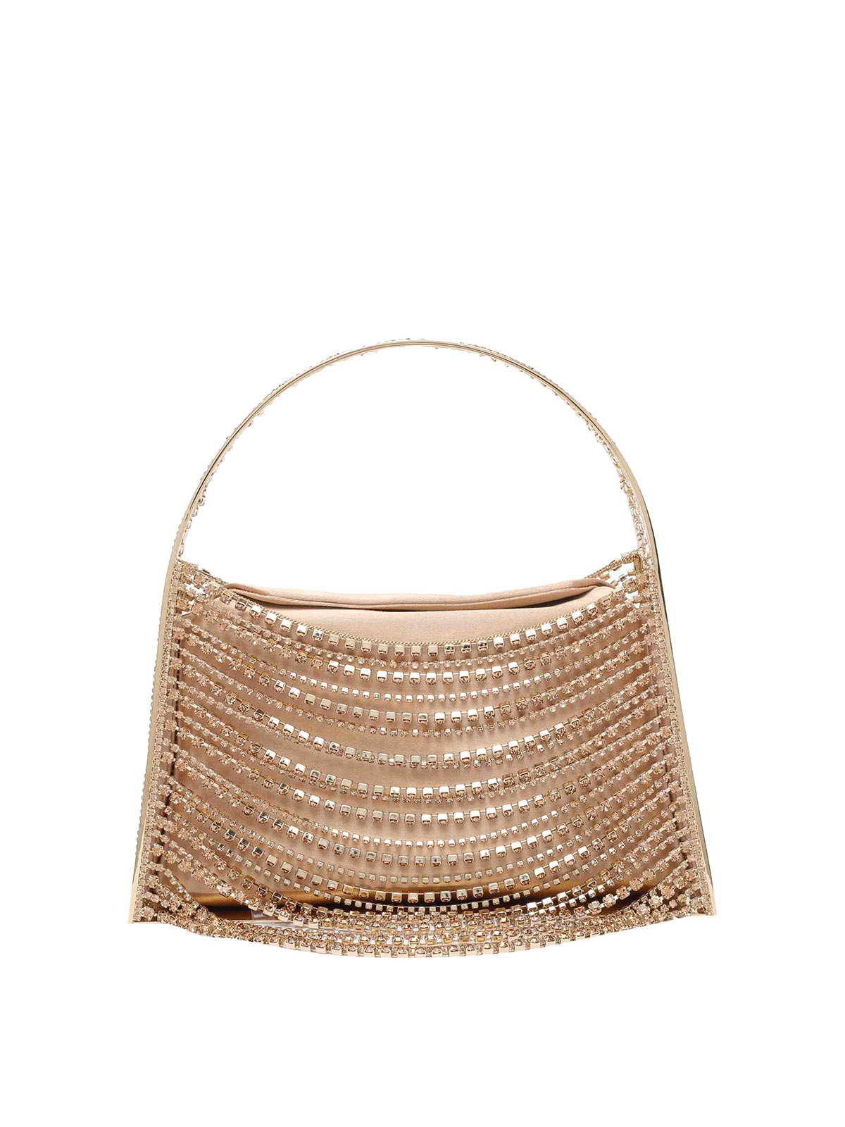 Benedetta Bruzziches Gold Lucia In The Sky Handbag In Sand