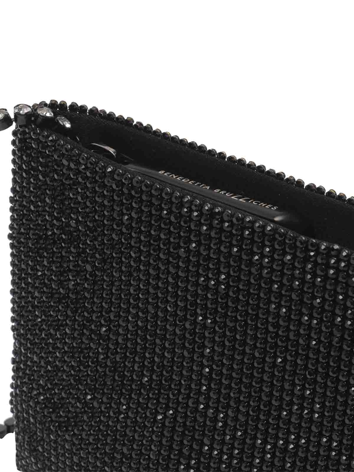 Benedetta Bruzziches Your Best Friend La Petite Pochette Bag In Black