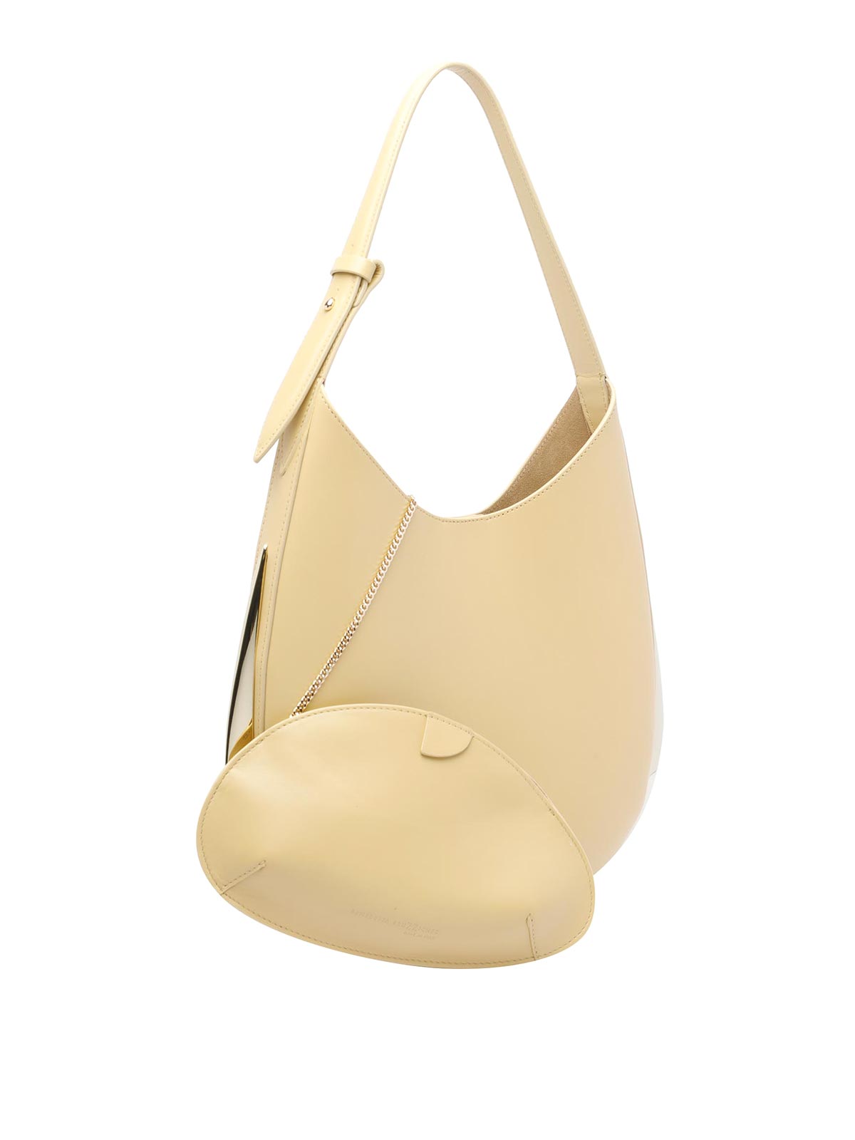 Benedetta Bruzziches Tote Bag With Adjustable Handle And Strap In Yellow