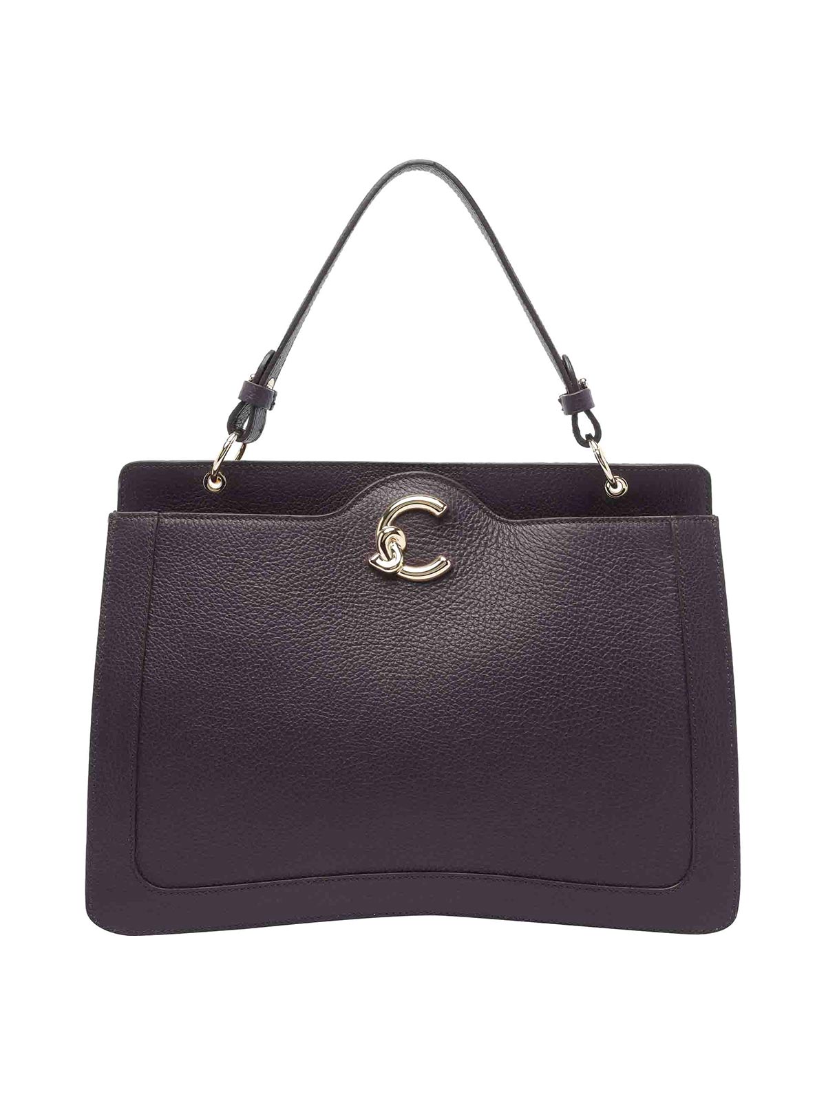Coccinelle Prune C-me Handbag In Purple