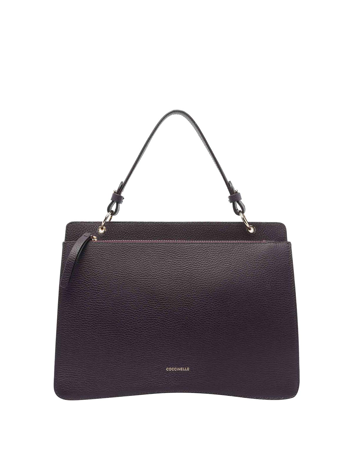 Coccinelle Prune C-me Handbag In Purple
