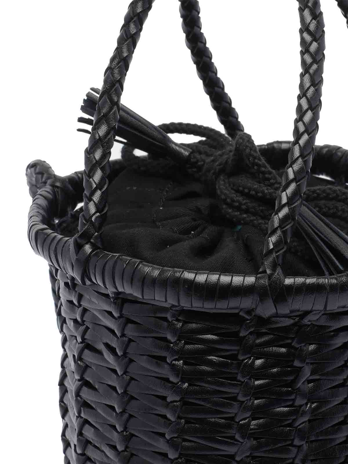 Dragon Diffusion Mini Lina Bucket Bag In Black