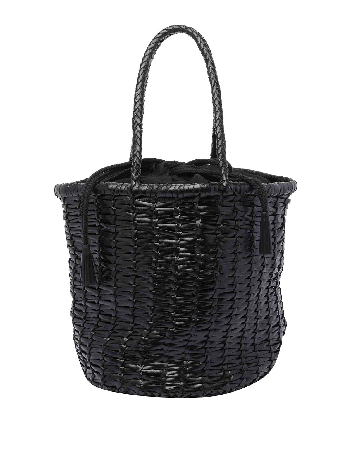 Dragon Diffusion Black Large Lina Bucket Bag In Black