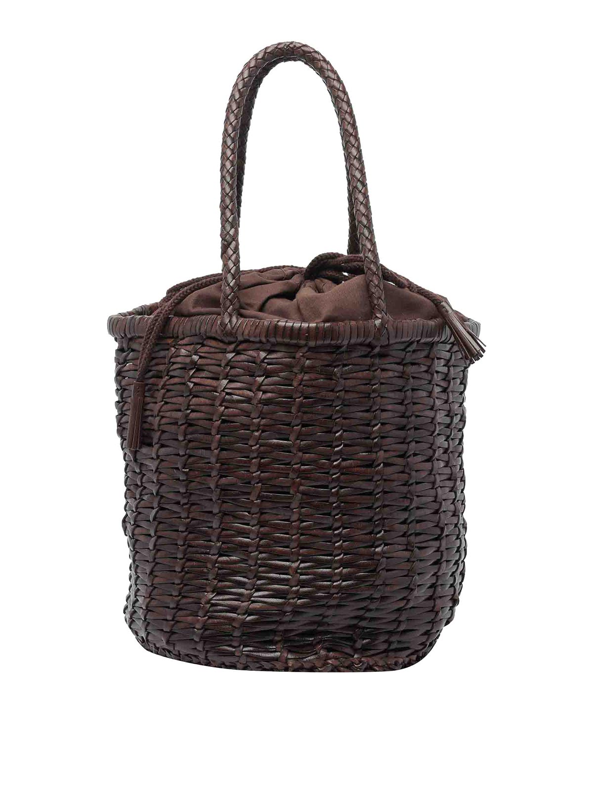 Dragon Diffusion Dark Brown Large Lina Bucket Bag In Brown