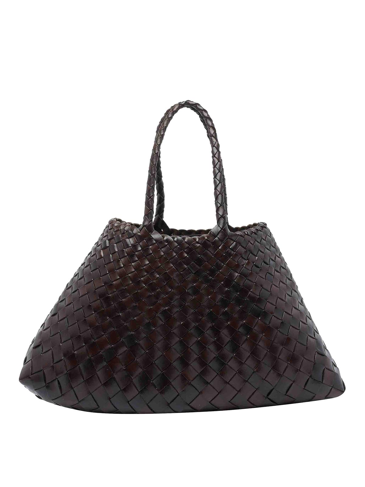 Dragon Diffusion Small Santa Croce Shoulder Bag In Brown