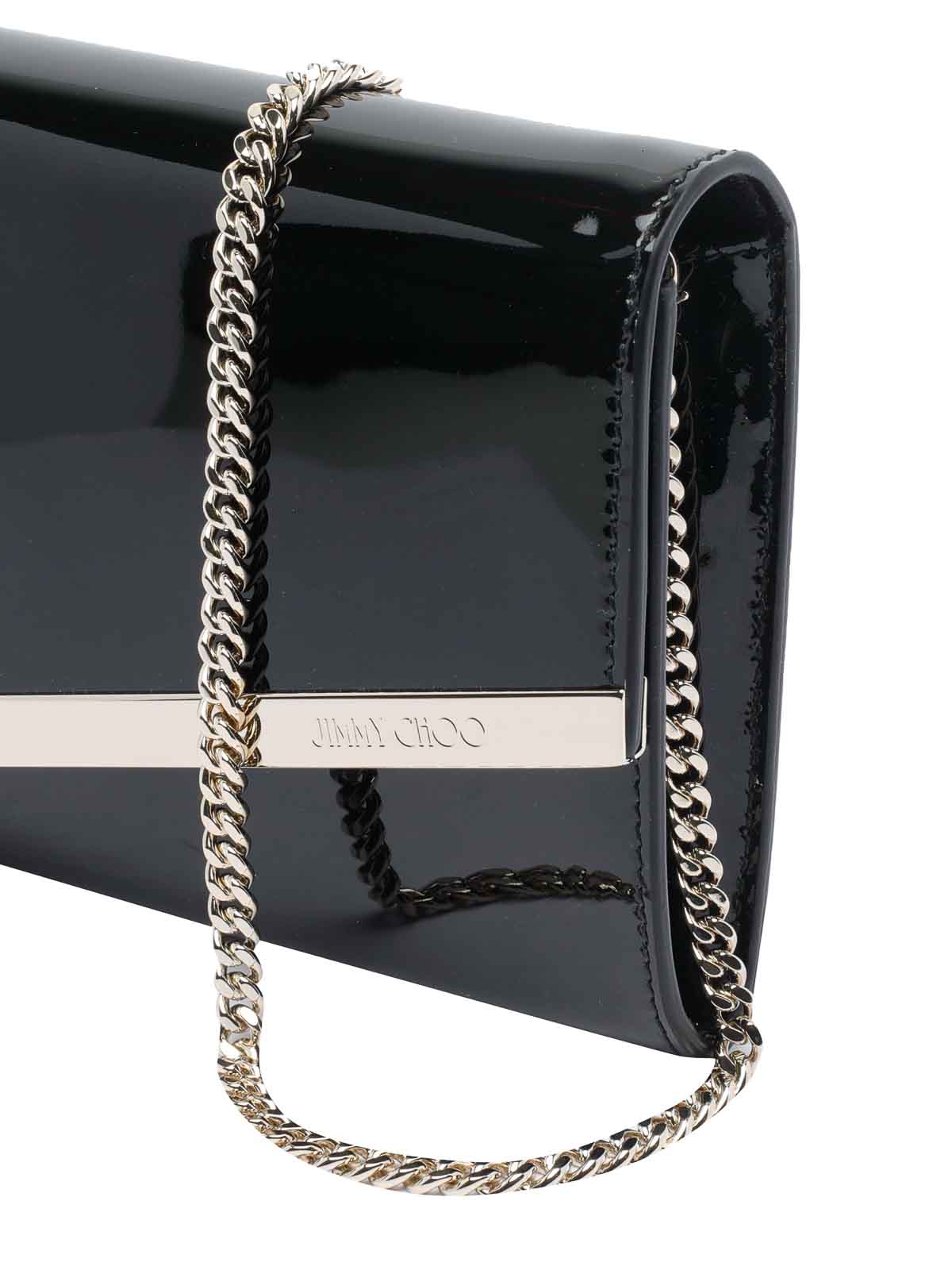 Jimmy Choo Emmie Clutches In Black