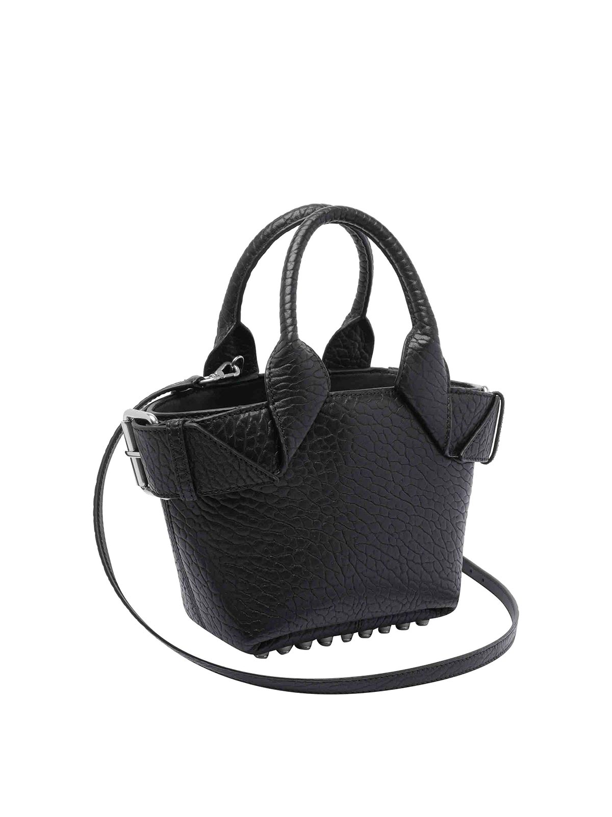 Alexander Wang Small Leather Rhett Tote In Black
