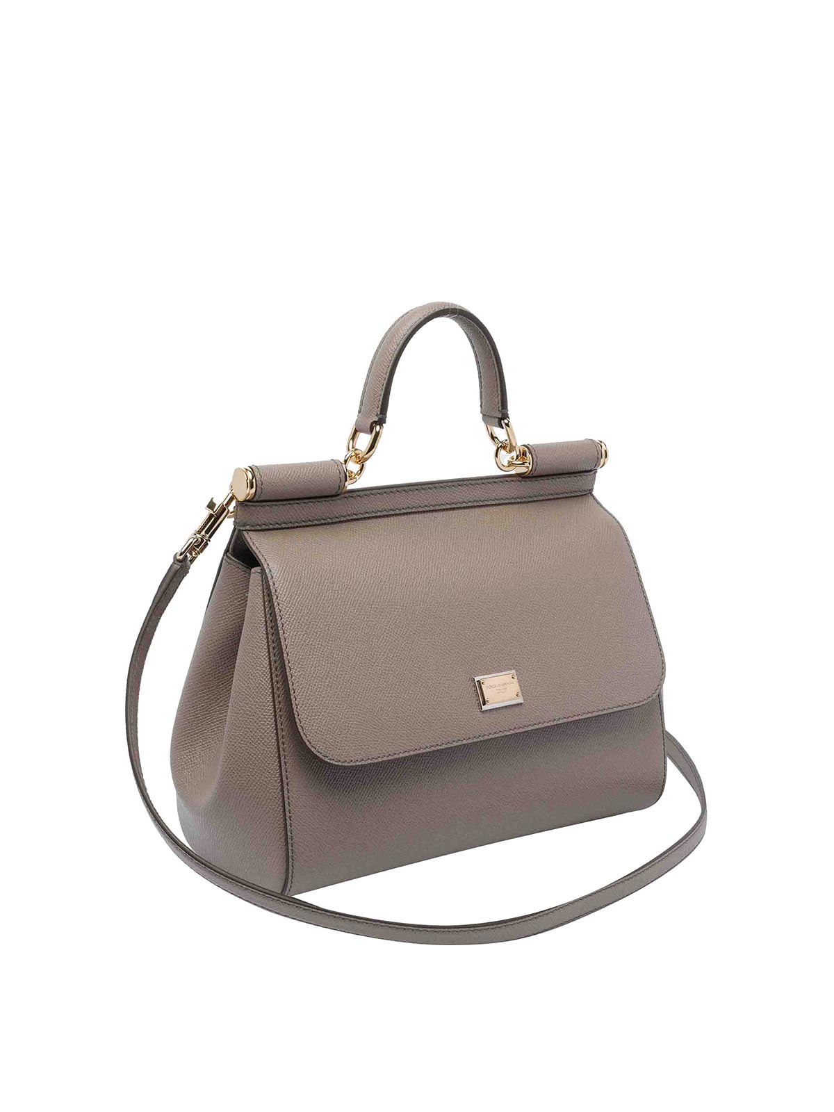 Dolce & Gabbana Big Sicily Handbag In Gray