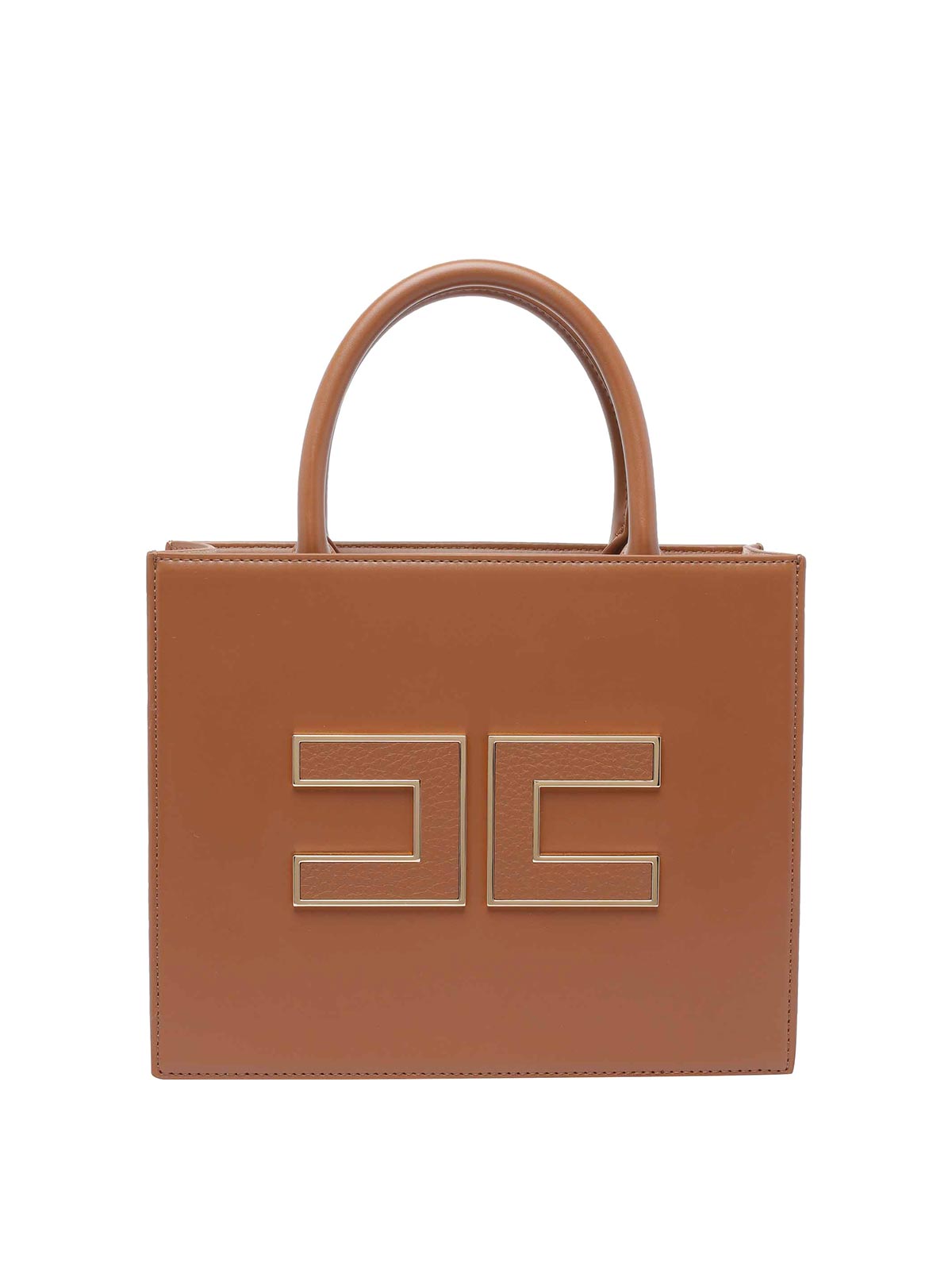 Elisabetta Franchi Brown Handbag In Brown