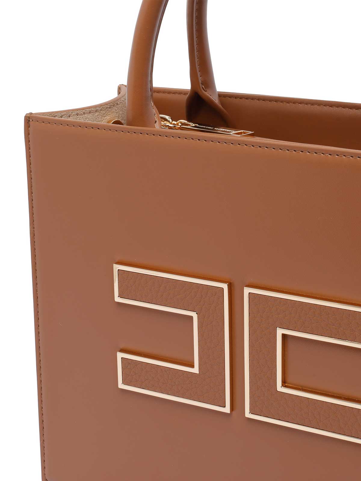 Elisabetta Franchi Brown Handbag In Brown