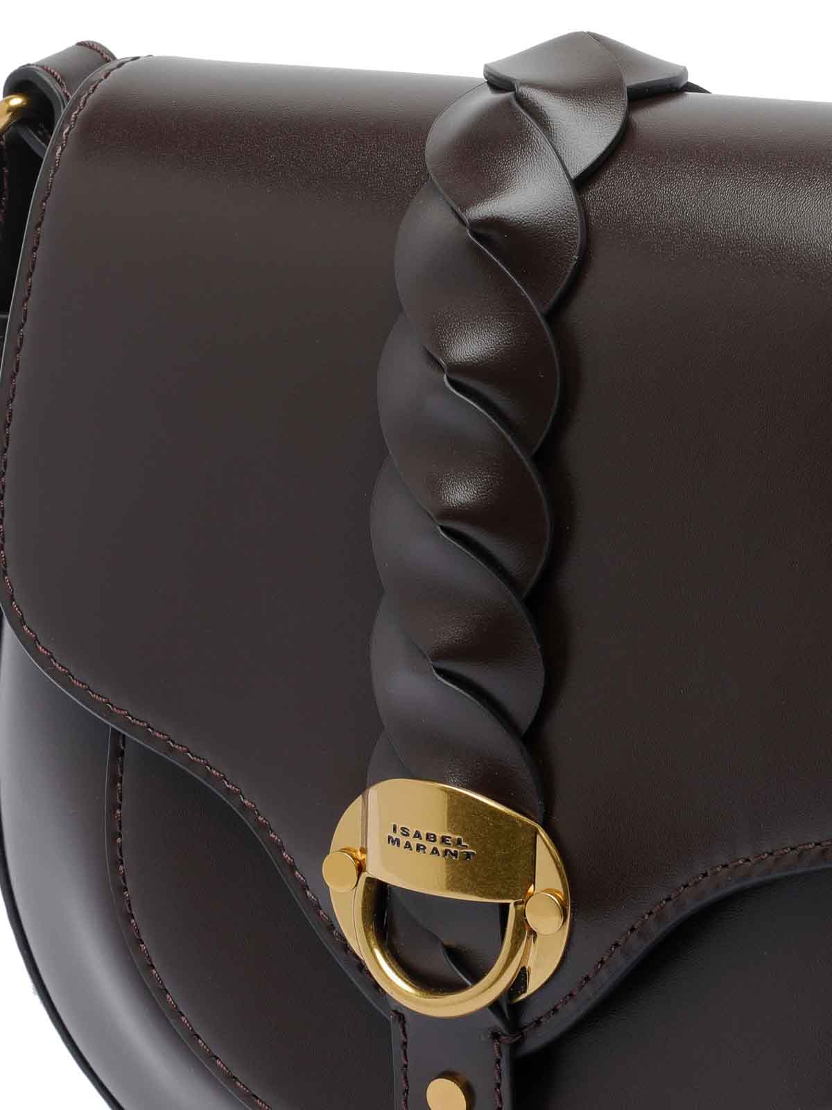 Isabel Marant Chocolate Small Altay Crossbody Bag In Brown