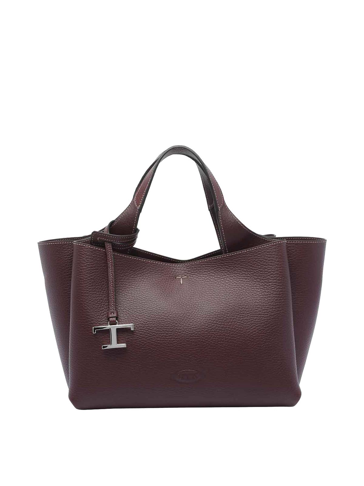 Tod's Mini Leather Handbag In Purple