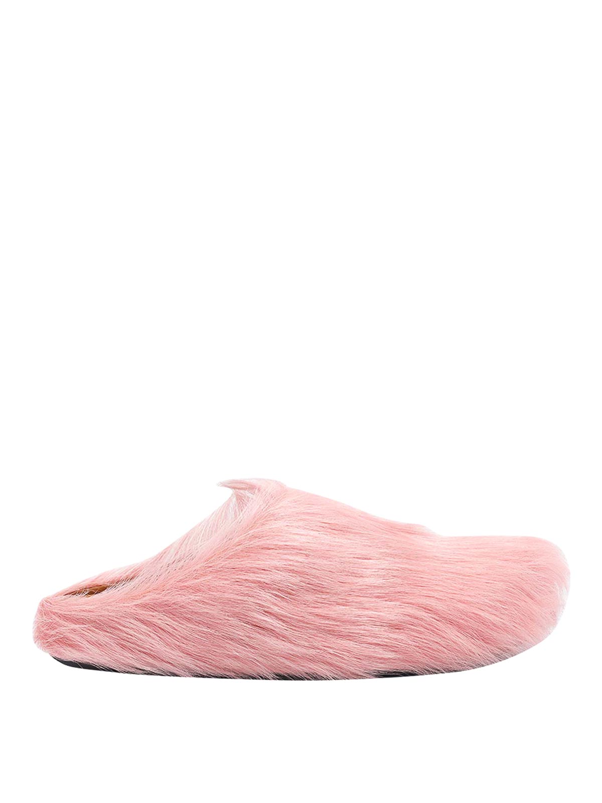 Marni Ssense Exclusive Pink Fussbett Sabot Loafers In Animal Print