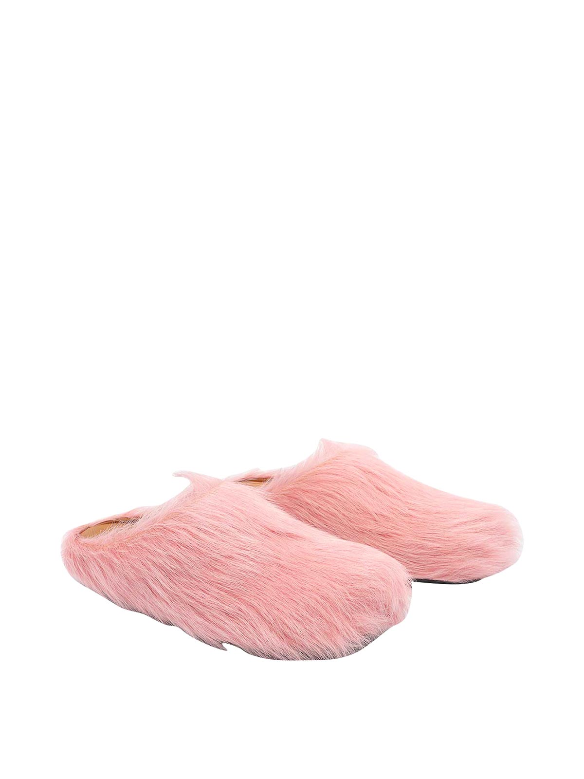 Marni Ssense Exclusive Pink Fussbett Sabot Loafers In Animal Print