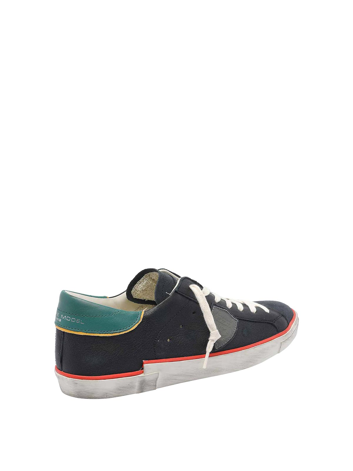 Philippe Model Low Top Sneakers Round Toe In Black