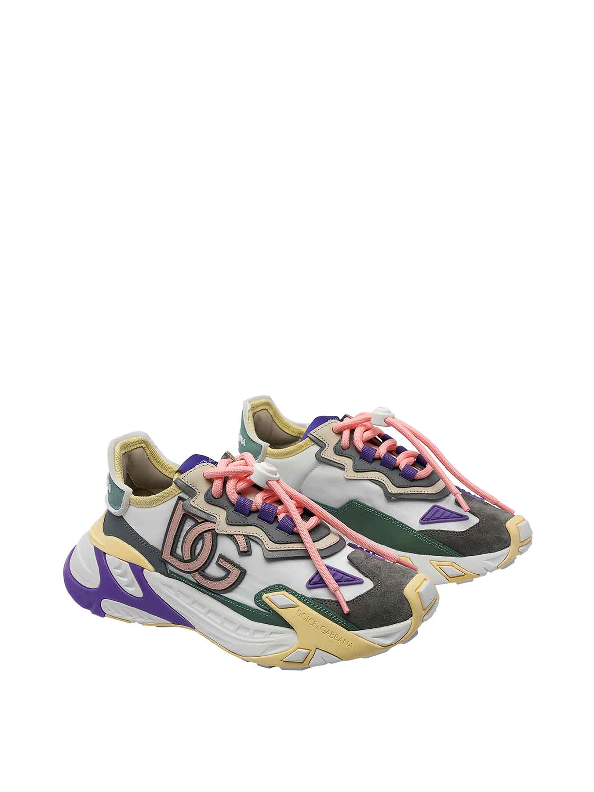 Dolce & Gabbana Logo-patch Chunky Sneakers In Multi