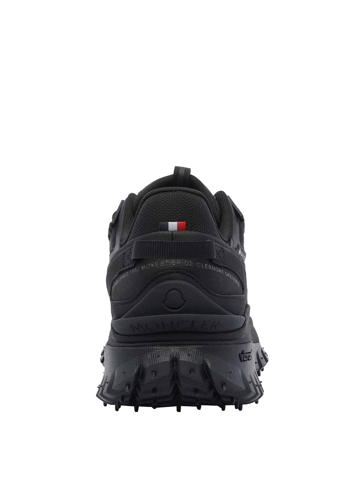 Moncler Men Trailgrip Gtx Mesh And Leather Sneakers In Black
