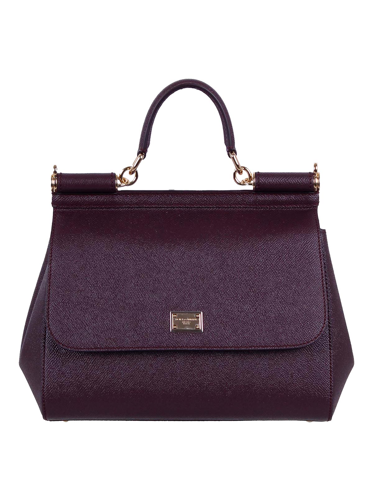 Dolce & Gabbana Sicily Grande Handbag In Purple
