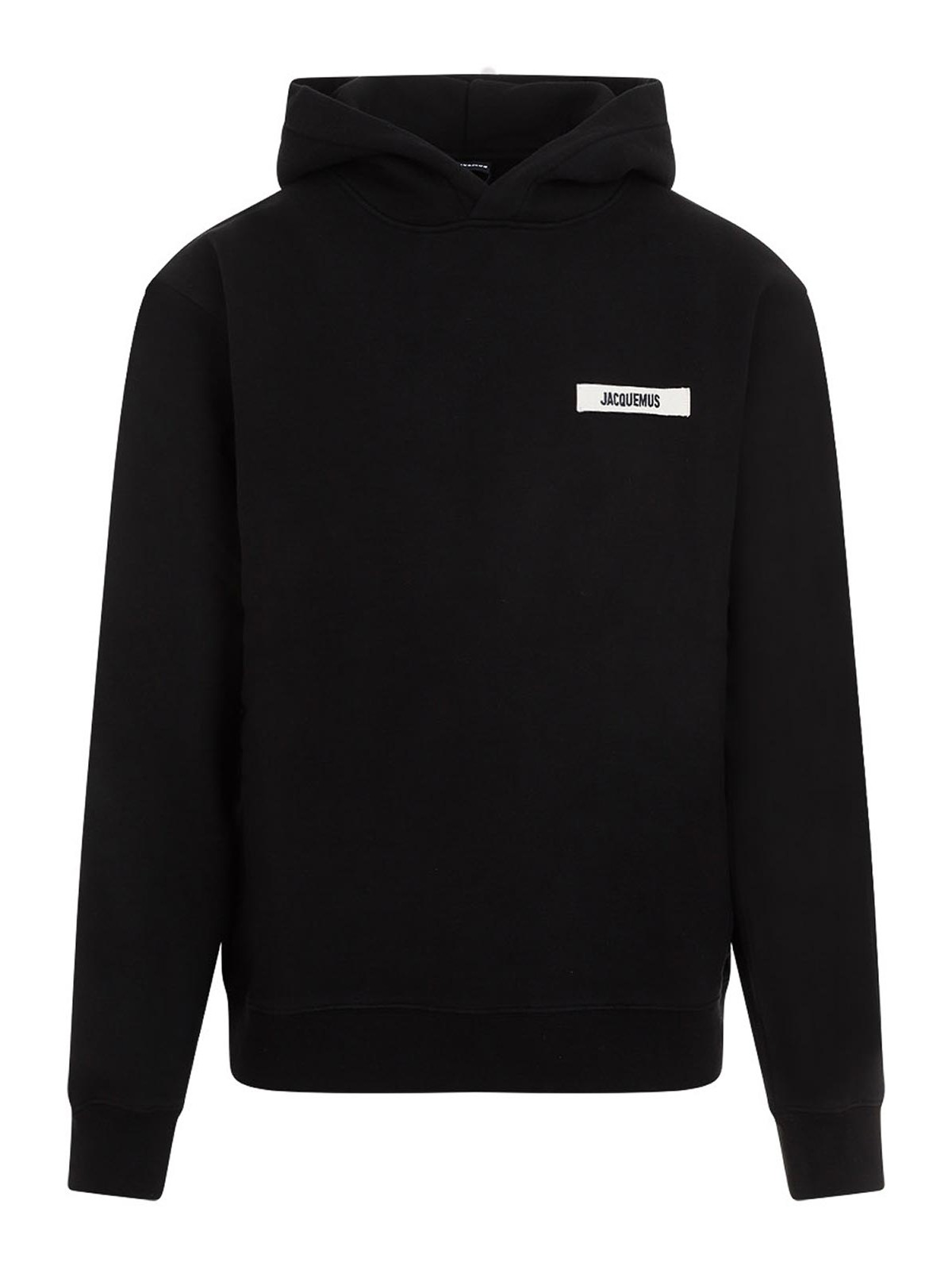 Jacquemus Men Le Hoodie Gros Grain Sweatshirt In Black