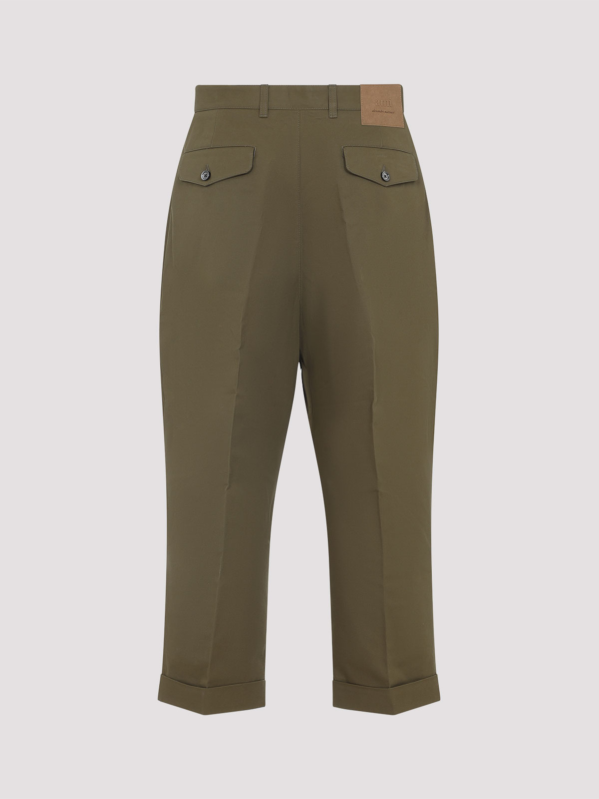 Ami Alexandre Mattiussi Carrot Oversized Pants In Green