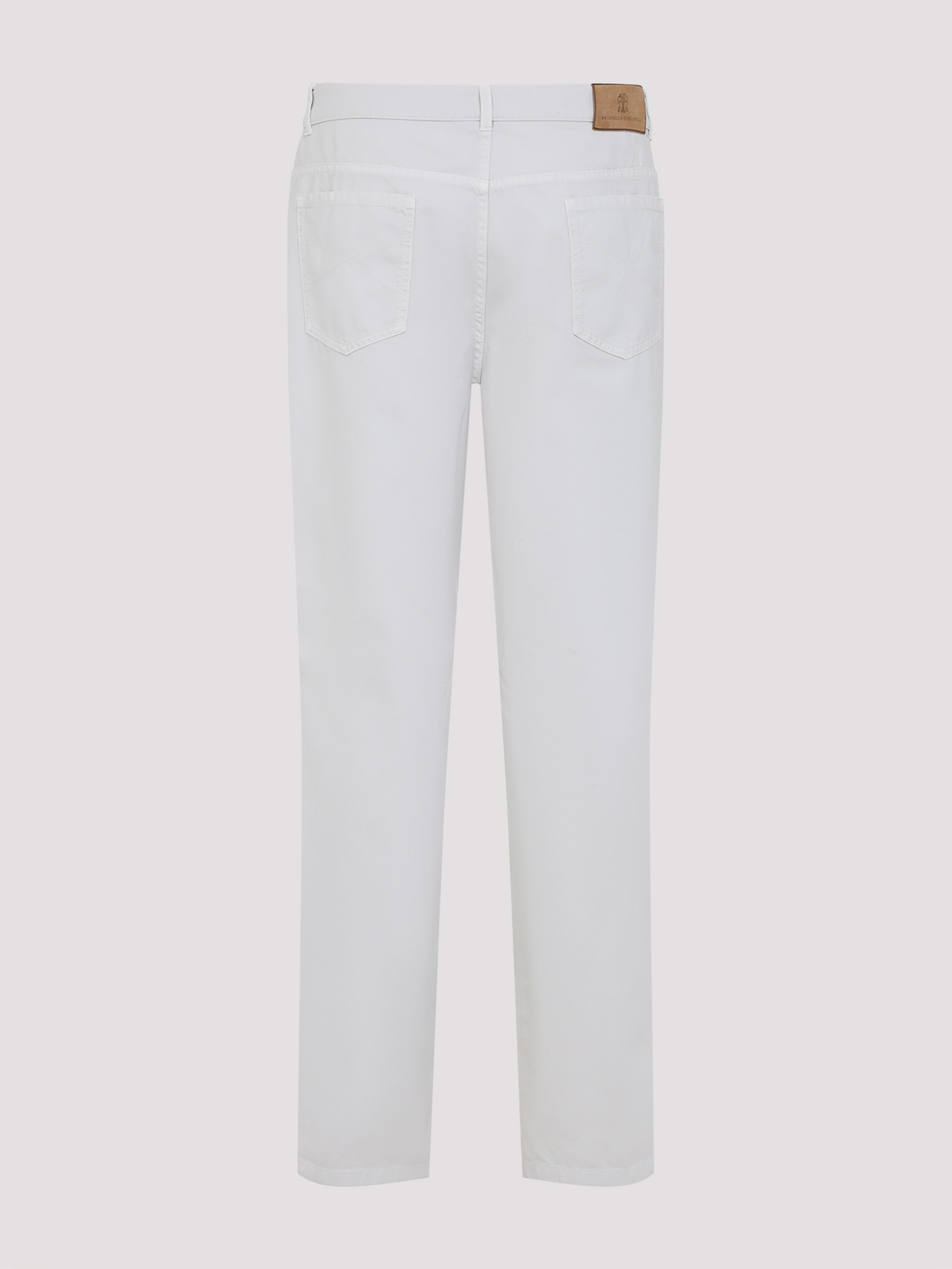 Brunello Cucinelli Beige Bull Trousers In White