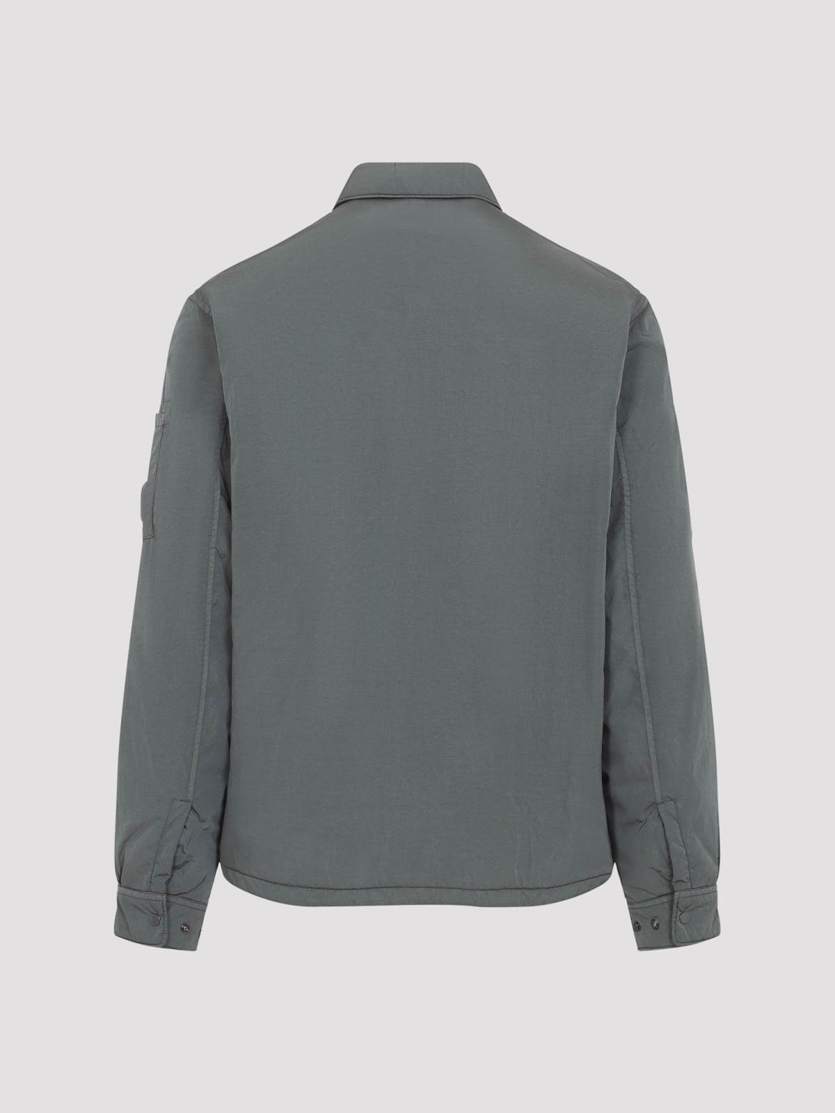 C.p. Company Chrome-r Padded Grey Polyamide Overshirt In Gray