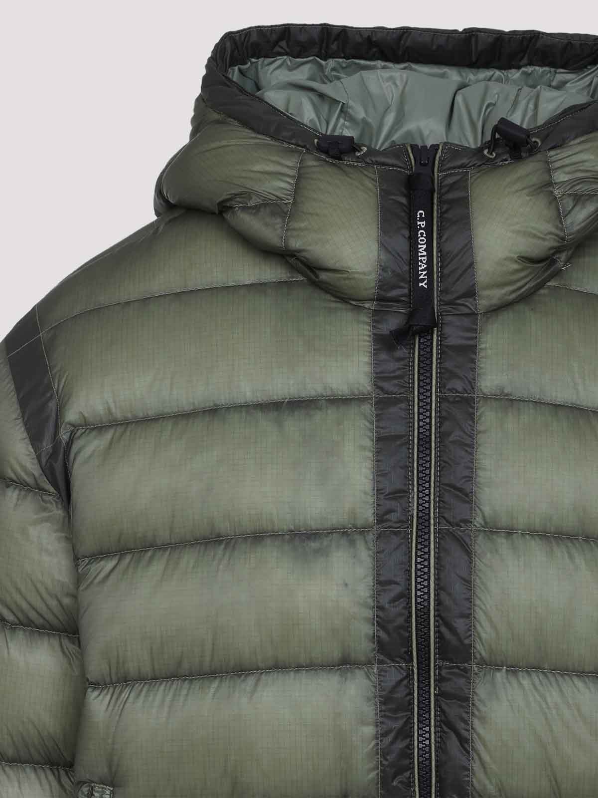 C.p. Company C.p.company Hooded Jacket With Lens Detail In Green