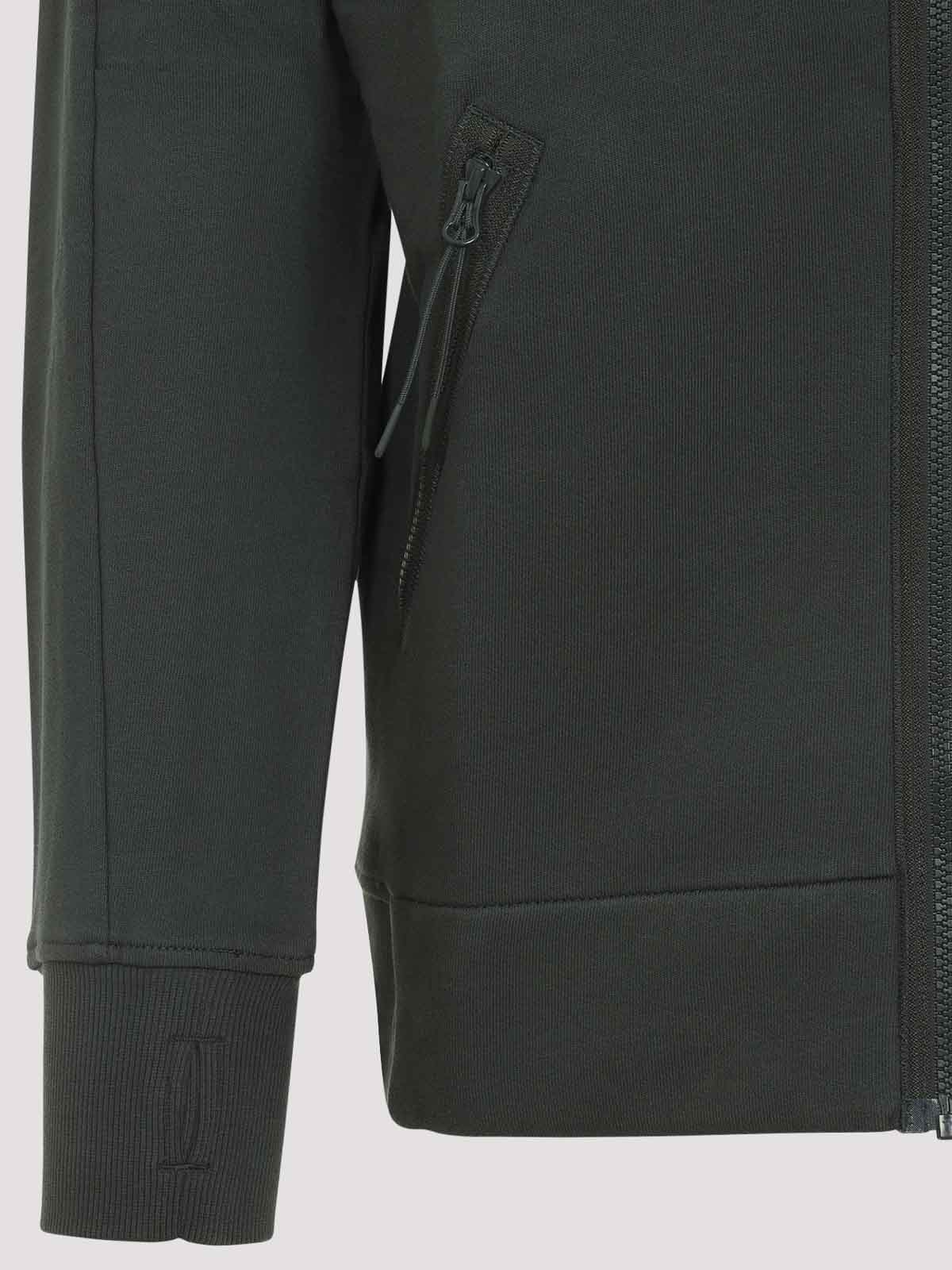 C.p. Company Goggle Hooded Sweatshirt With Zippered Pockets In Gray