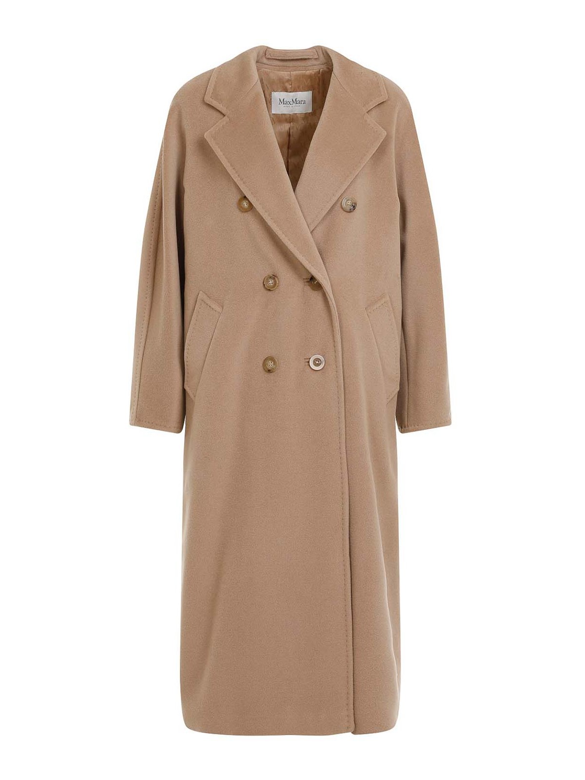 Max Mara Double-breasted Wool And Cashmere Coat In Brown