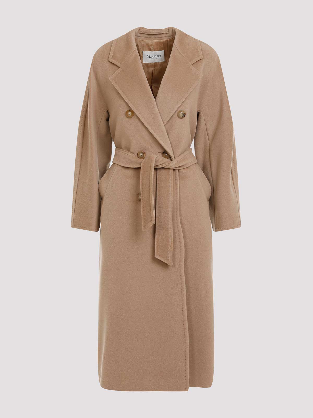 Max Mara Double-breasted Wool And Cashmere Coat In Brown