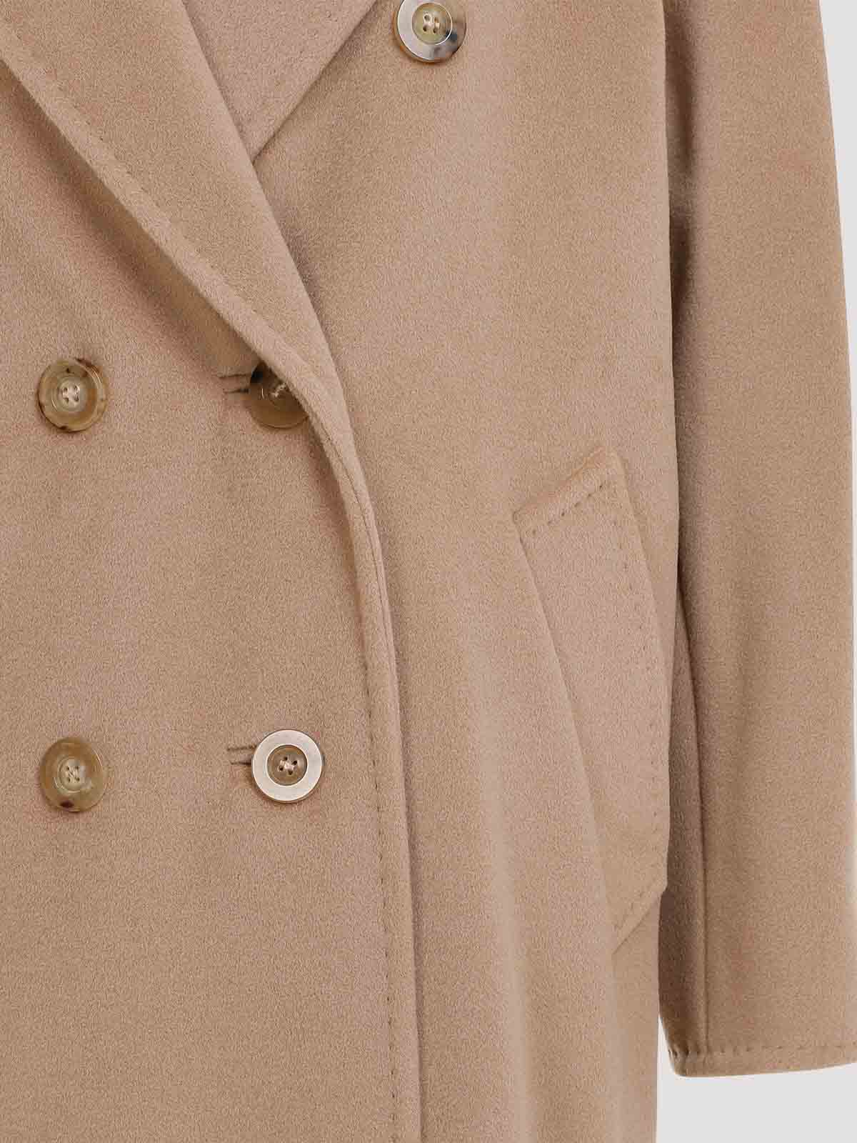 Max Mara Double-breasted Wool And Cashmere Coat In Brown